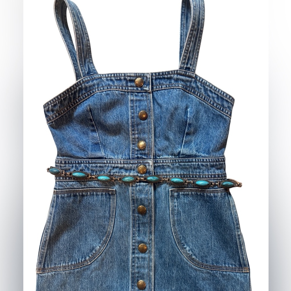 Blue Denim Button-Front Sundress - Picture 7 of 12
